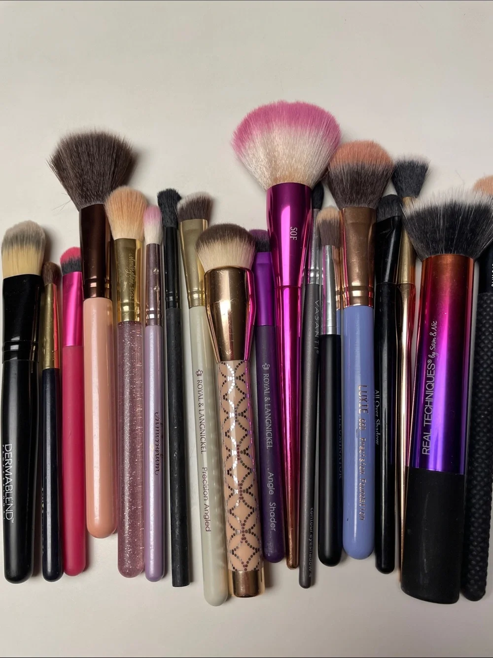 Real Techniques Pink & Rose-Gold Gradient Makeup Brush Set